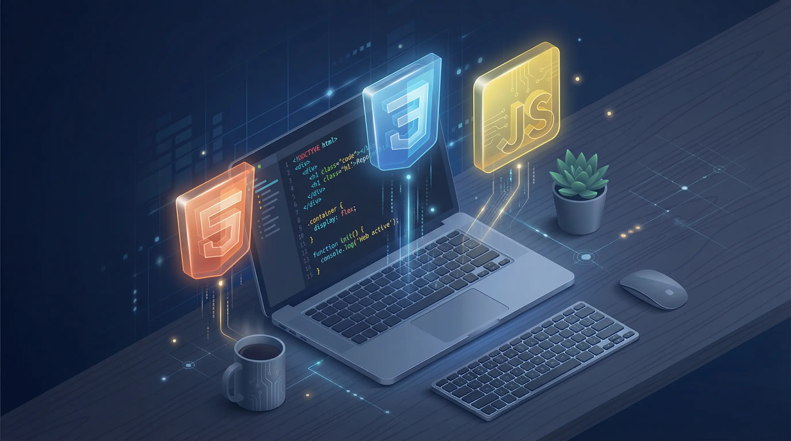 Illustration for a web development guide