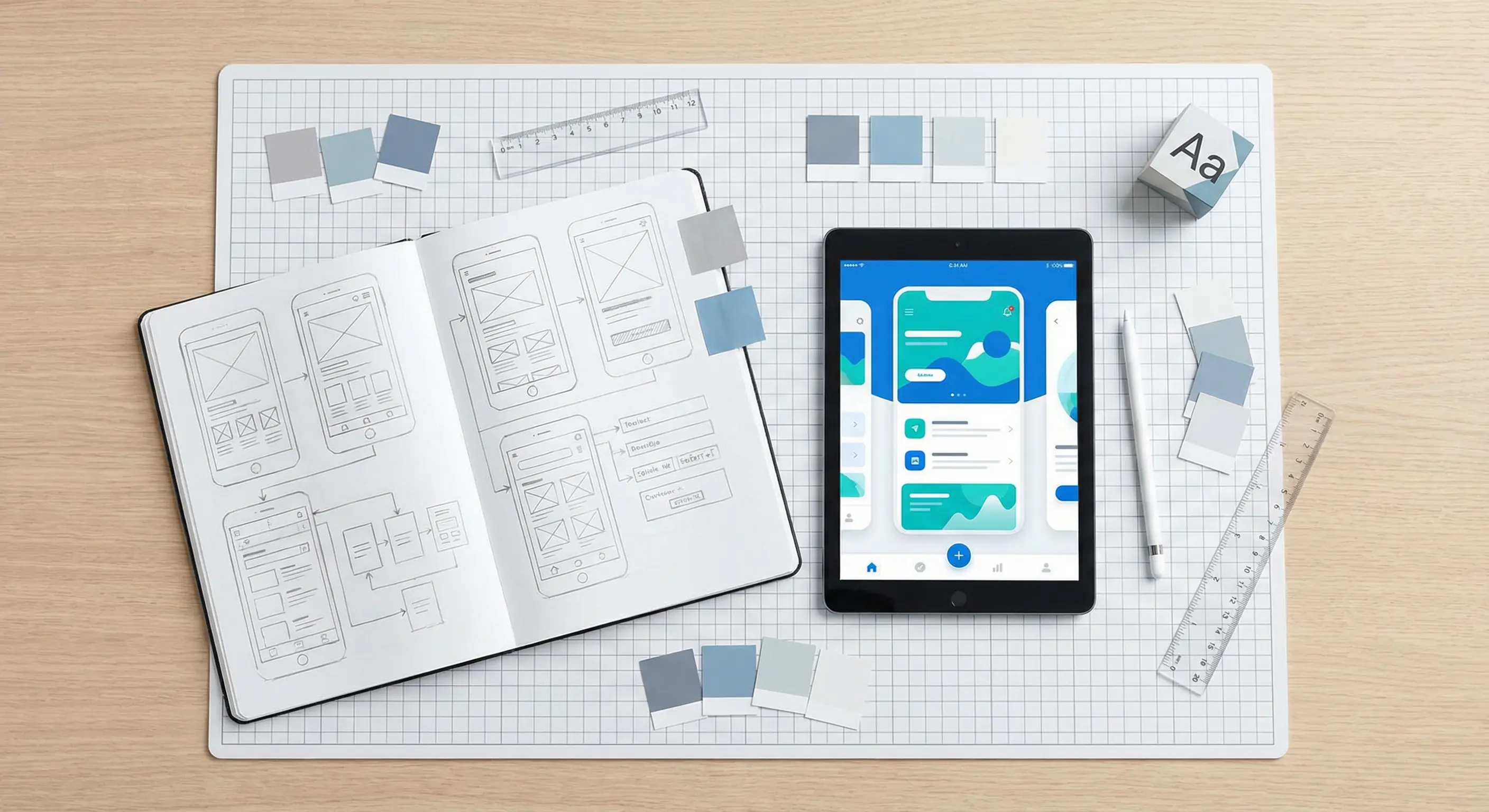Illustration about UI/UX principles