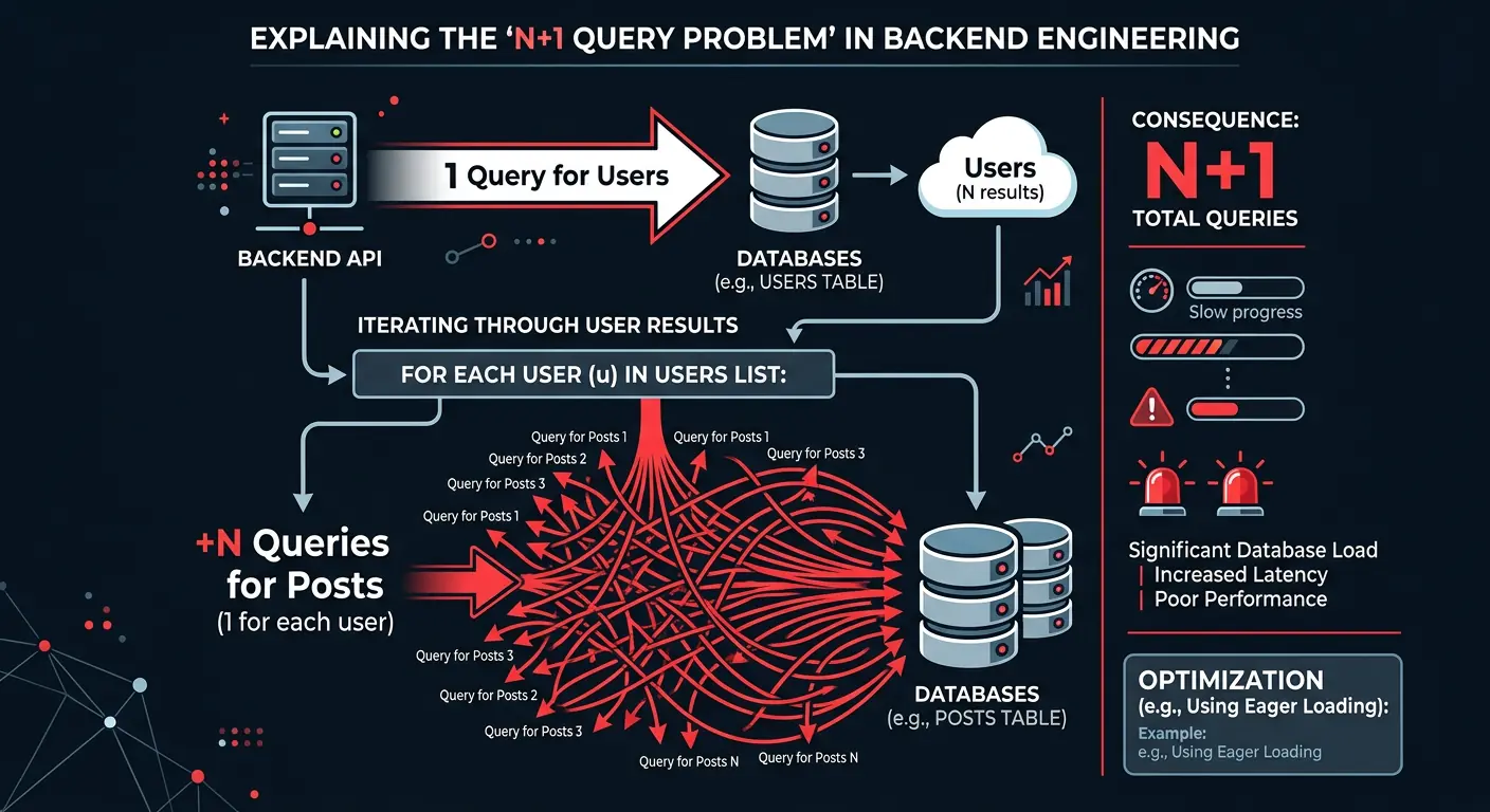 Diagram illustrating the N+1 query problem