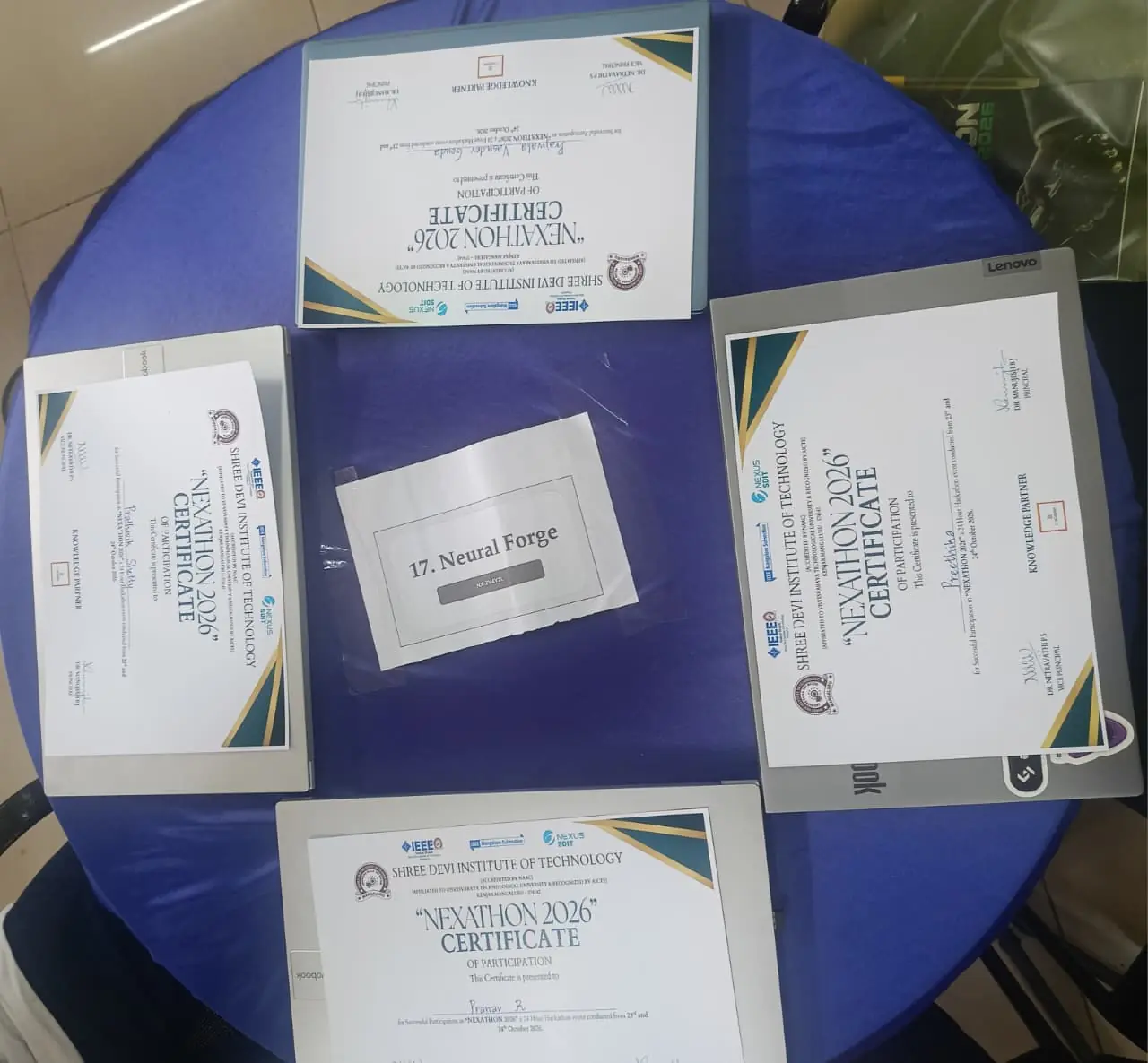 Nexathon 2026 Official Certificates & Completion