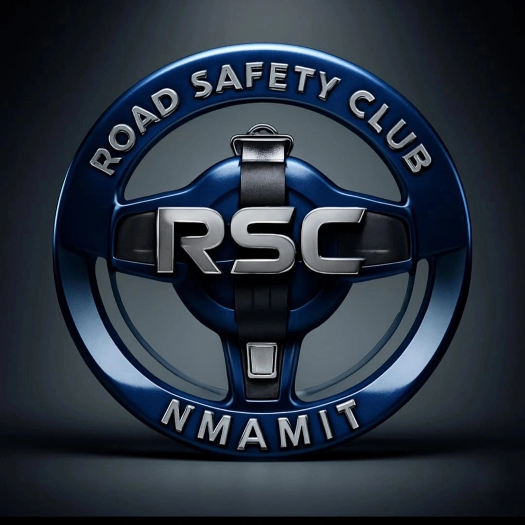 Road Safety Club NMAMIT logo