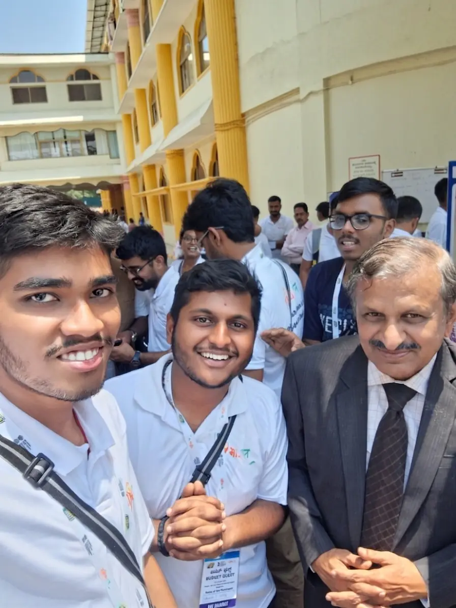Selfie with Dr. C N Manjunath and Maneesh P Shetty