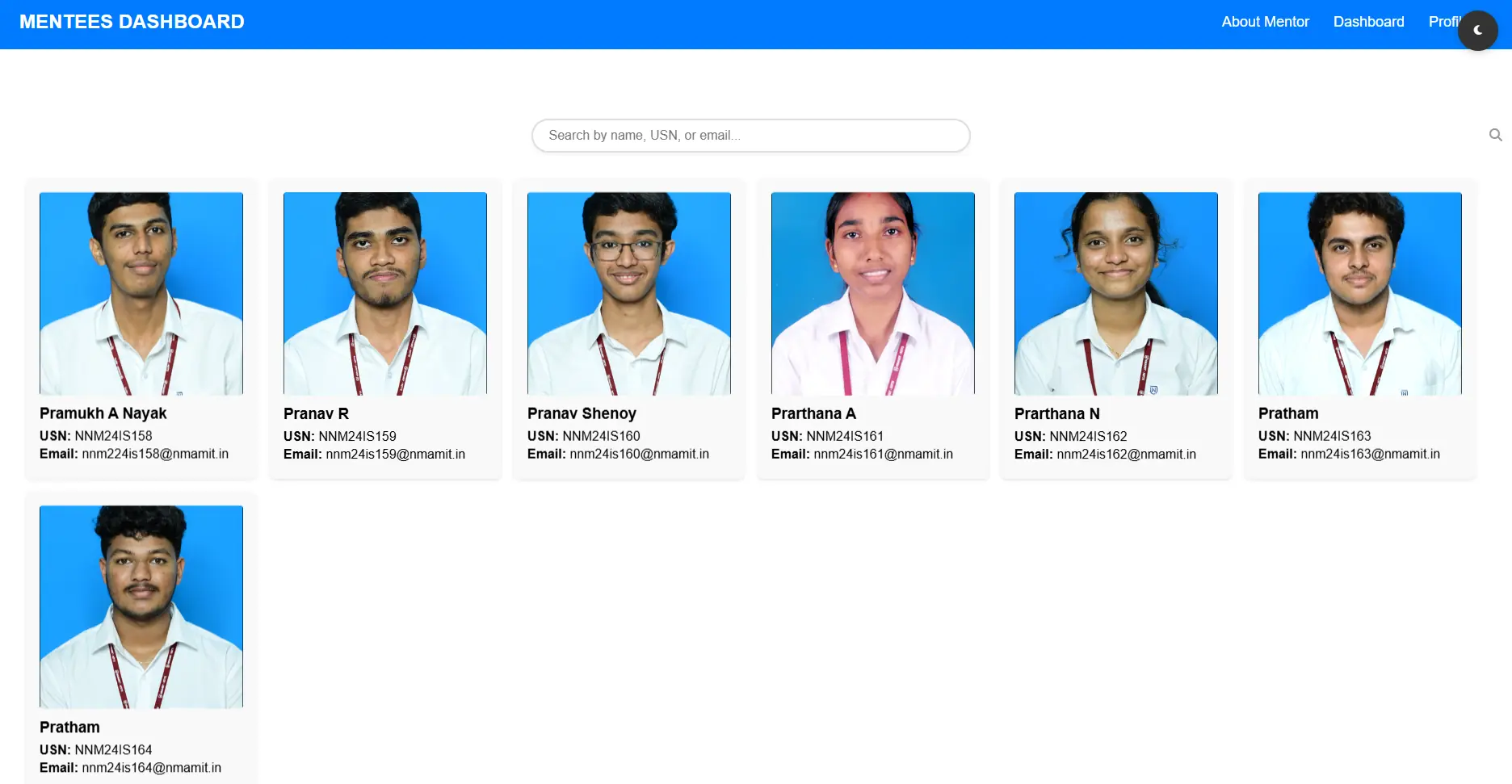 Student Details View