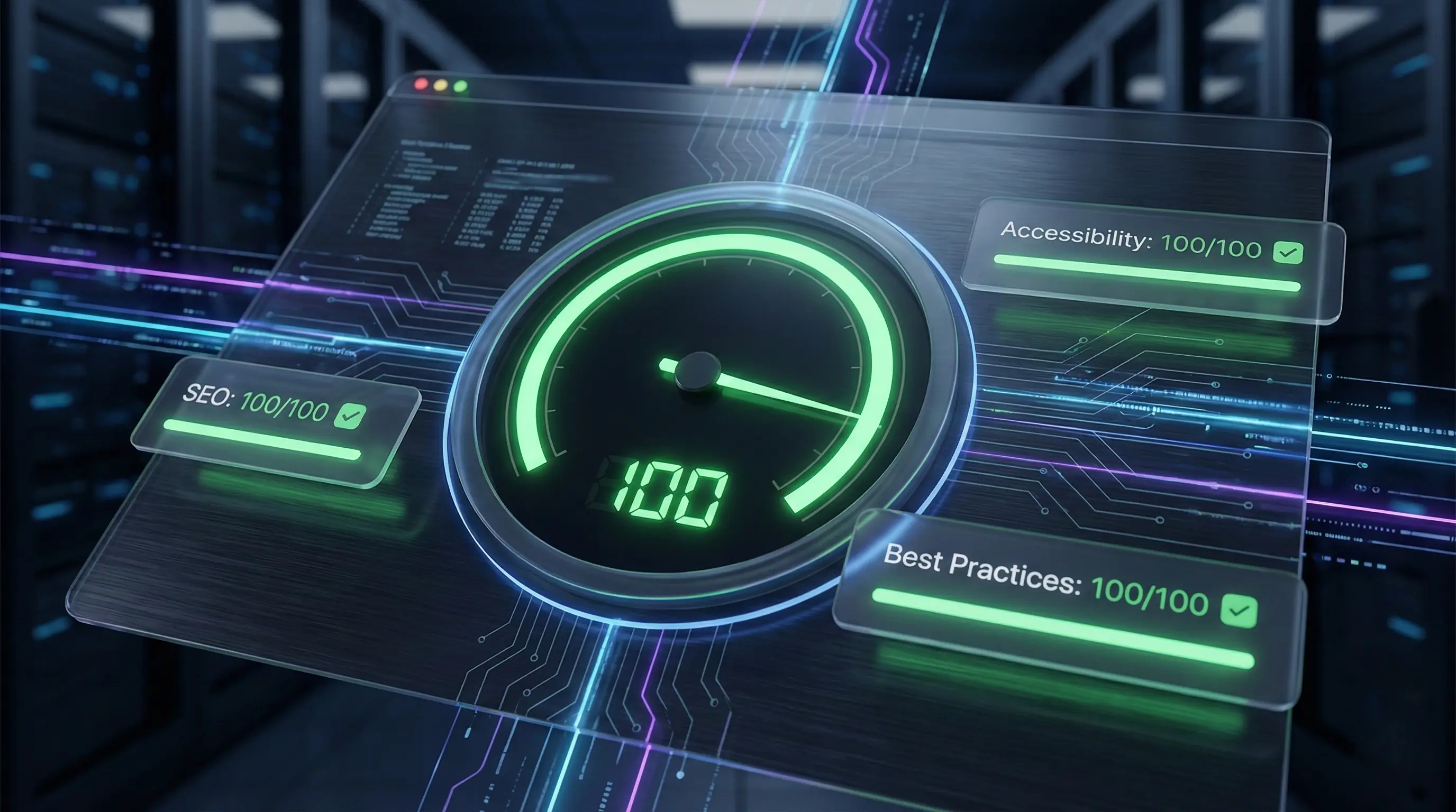 Example of a high Lighthouse performance score
